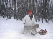 Kevin Dahn from Michigan with a 27 pound bobcat shot opening day