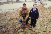 F&T's Harry Nestell and his son Luke with a nice bobcat