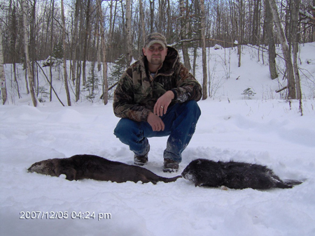 Kurt Harjala with a nice check from his Michigan trapline