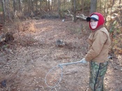 Will Maxwell with a Georgia raccoon