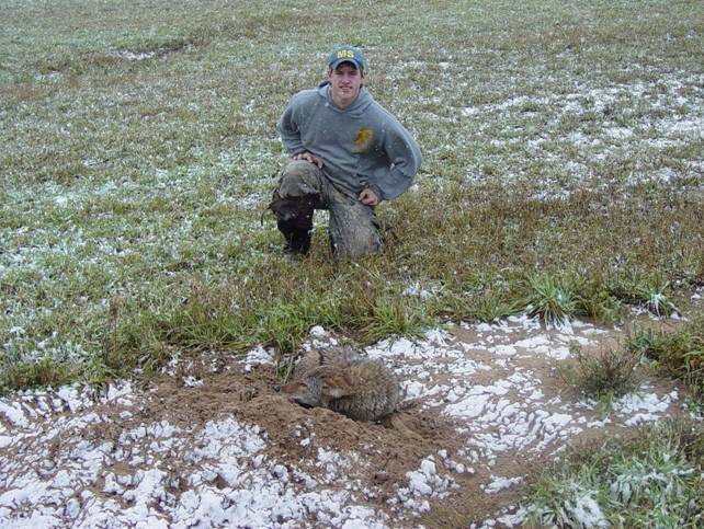 Tyler Havens with his first coyote 2007