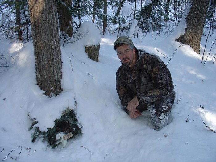 Bill (Northcountry) with a dandy long-tailed weasel caught in the U.P of Michigan