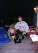 David Pullen with a couple of mink taken in Michigan