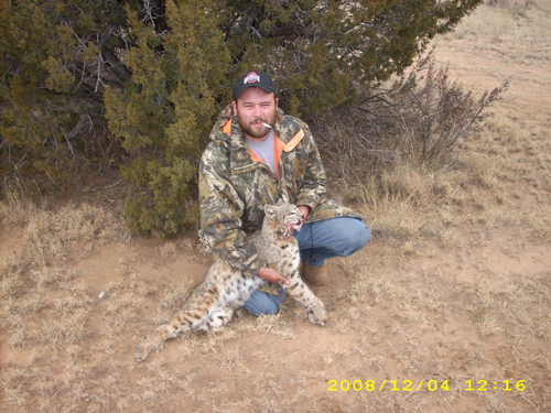 Raul Granado with a fine New Mexico bobcat