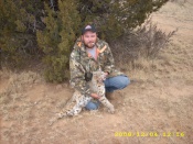 Raul Granado with a fine New Mexico bobcat