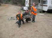 Paul Collins, Daughter Hannah and Cousin Dylan caught this Mississippi grey fox in a dirt hole set