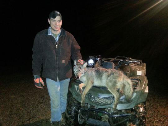 Stephan Moats of Barbour County, WV and his first ever coyote