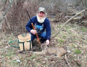 Rich Williams from Lamar, PA with a 22 lb female bobcat