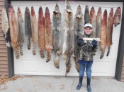 9 year old Cole Long from Eau Claire, WI with a great trapline catch