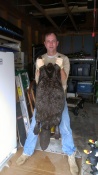 James Hoggard from North Carolina with his first beaver, a nice 60 pounder