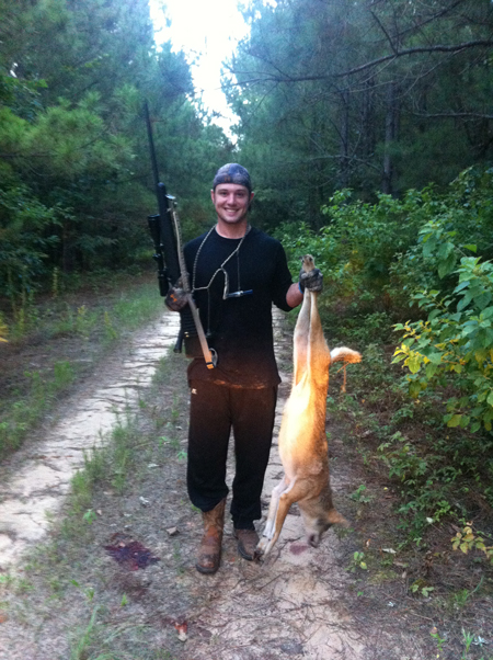 Ryan Gattis shot this coyote in Hawkins, Texas at sundown with a Ruger American .243