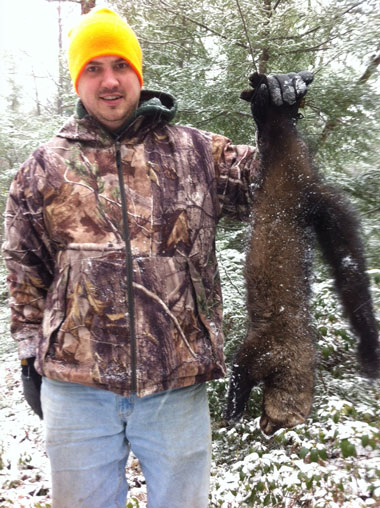 A nice fisher caught by Pennsylvania trapper Troy Eppley