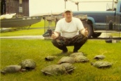 Rusty Hale after checking some turtle traps