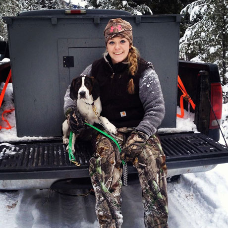 Rhylynn Fowler from British Columbia Canada with a fine looking hound