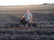 South Dakota's Scott Anderson and his hounds after a good night of hunting