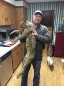 Barry Bagwell from Arkansas with his first bobcat