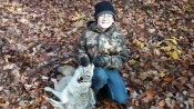 Dennis Cook from Cadillac, MI with his first coyote
