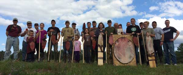 Chris Thielman from Wisconsin with a group of new trappers