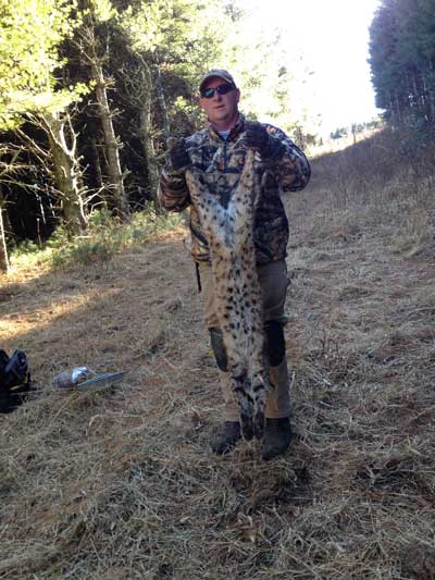 Steve Hemric with a nice sized bobcat