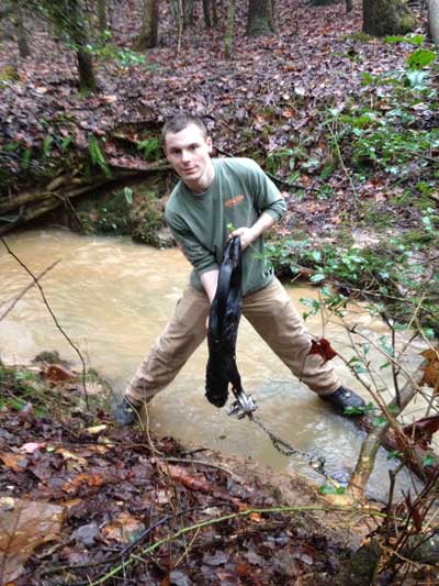 Garrett Hemric from North Carolina with a nice catch of an otter