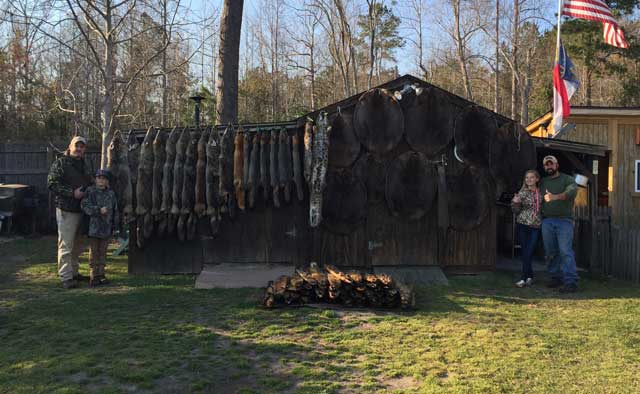 Team NC: Matt, Bryan, Klint & Matty in Eastern NC with a nice display of fur