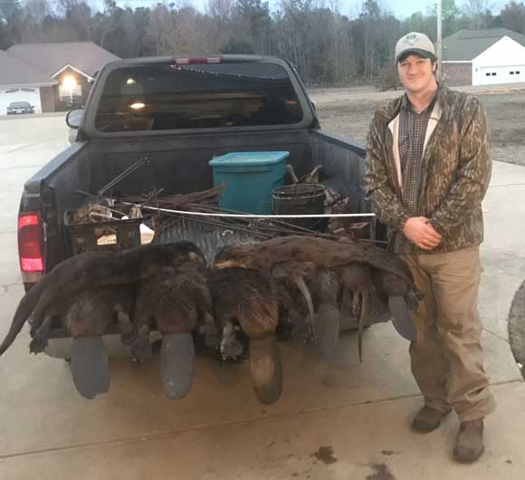 J.P. Moon from Mississippi with a nice catch of water critters