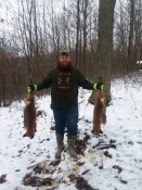Tyler Mixer from WV with his first two red fox caught the same day
