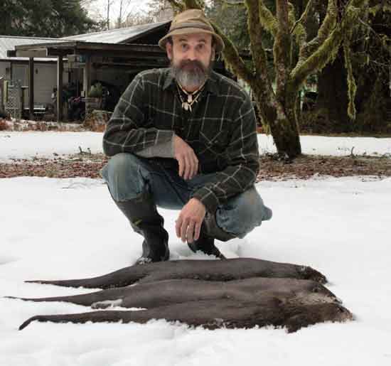 Bobby Hilt with a few nice otters