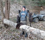 Zayne Dibbell with a nice catch of beavers.