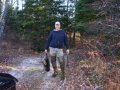 Jerremy with a Michigan coon.
