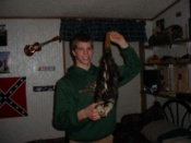 Danny Byington from Missouri with a black opossum