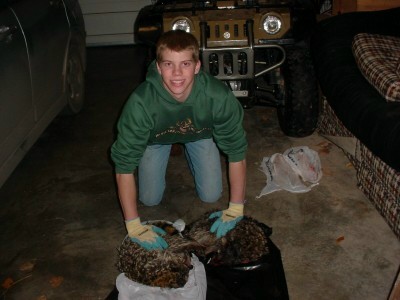 Danny Byington from Missouri with a couple of morning coons