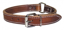 1" Ring in Center 2-Ply Leather Collars