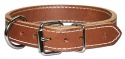 1" Extended D Ring 2-Ply Leather Collars