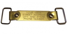 Dog Trader's Removable Brass Name Tag