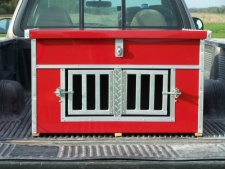 F&T Canine Classics 2-Compartment Beagle Transport Box With Top Storage