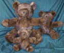 F&T Northern Classics Wild Mink Fur Teddy Bears
