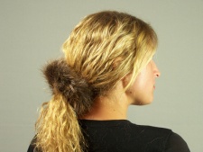 F&T Northern Classics Beaver Fur Scrunchie
