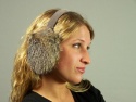 F&T Northern Classics Grey Fox Fur Earmuffs