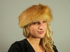 F&T Northern Classics Red Fox Fur Headband