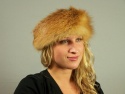 F&T Northern Classics Red Fox Fur Headband