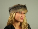 F&T Northern Classics Grey Fox Fur Headband