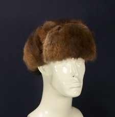 F&T Northern Classics Trooper Style Muskrat Fur Hat