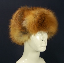 F&T Northern Classics Trooper Style Red Fox Fur Hat