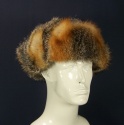 F&T Northern Classics Trooper Style Grey Fox Fur Hat