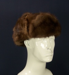 F&T Northern Classics Trooper Style Wild Mink Fur Hat