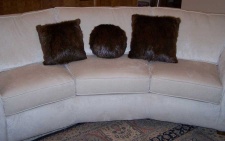 F&T Northern Classics Beaver Fur Pillows
