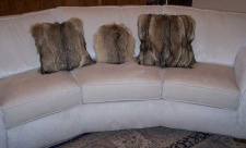 F&T Northern Classics Coyote Fur Pillows