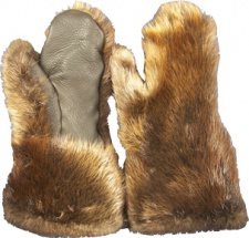 F&T Northern Classics Men's Beaver Fur Mittens