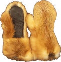 F&T Northern Classics Men's Red Fox Fur Mittens
